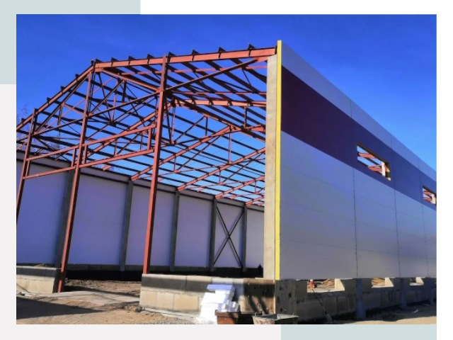 Производство и монтаж ангаров из сэндвич панелей в Краснодаре